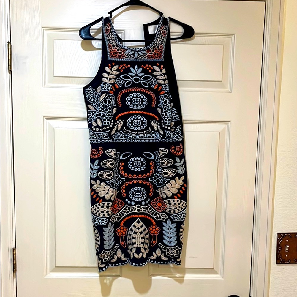 Lightly worn navy blue J.O.A tank dress